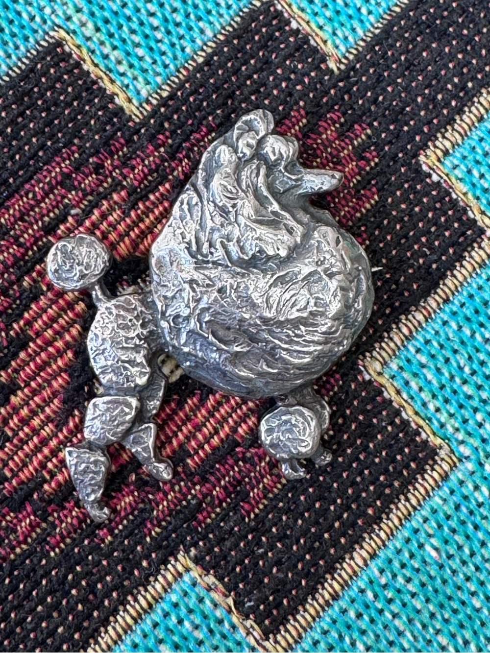 VINTAGE Guglielmo CINI Sterling Silver POODLE Brooch 🐩
